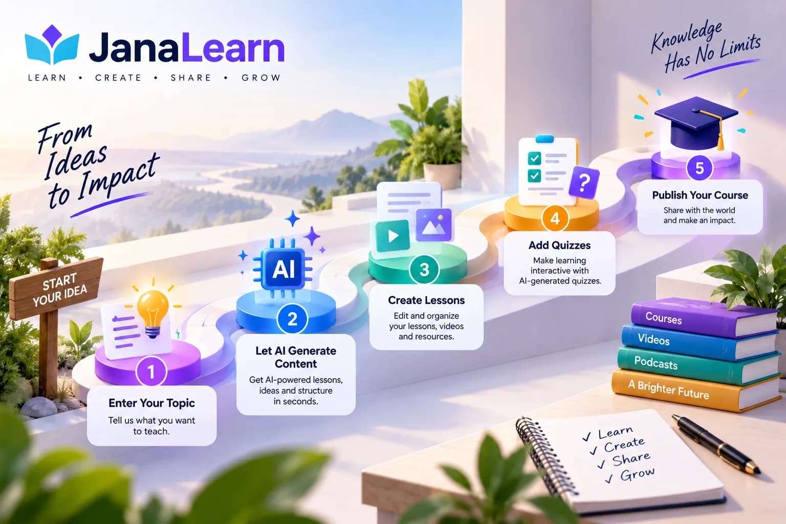 How to Create an Online Course with AI Using JanaLearn: A Step-by-Step Guide